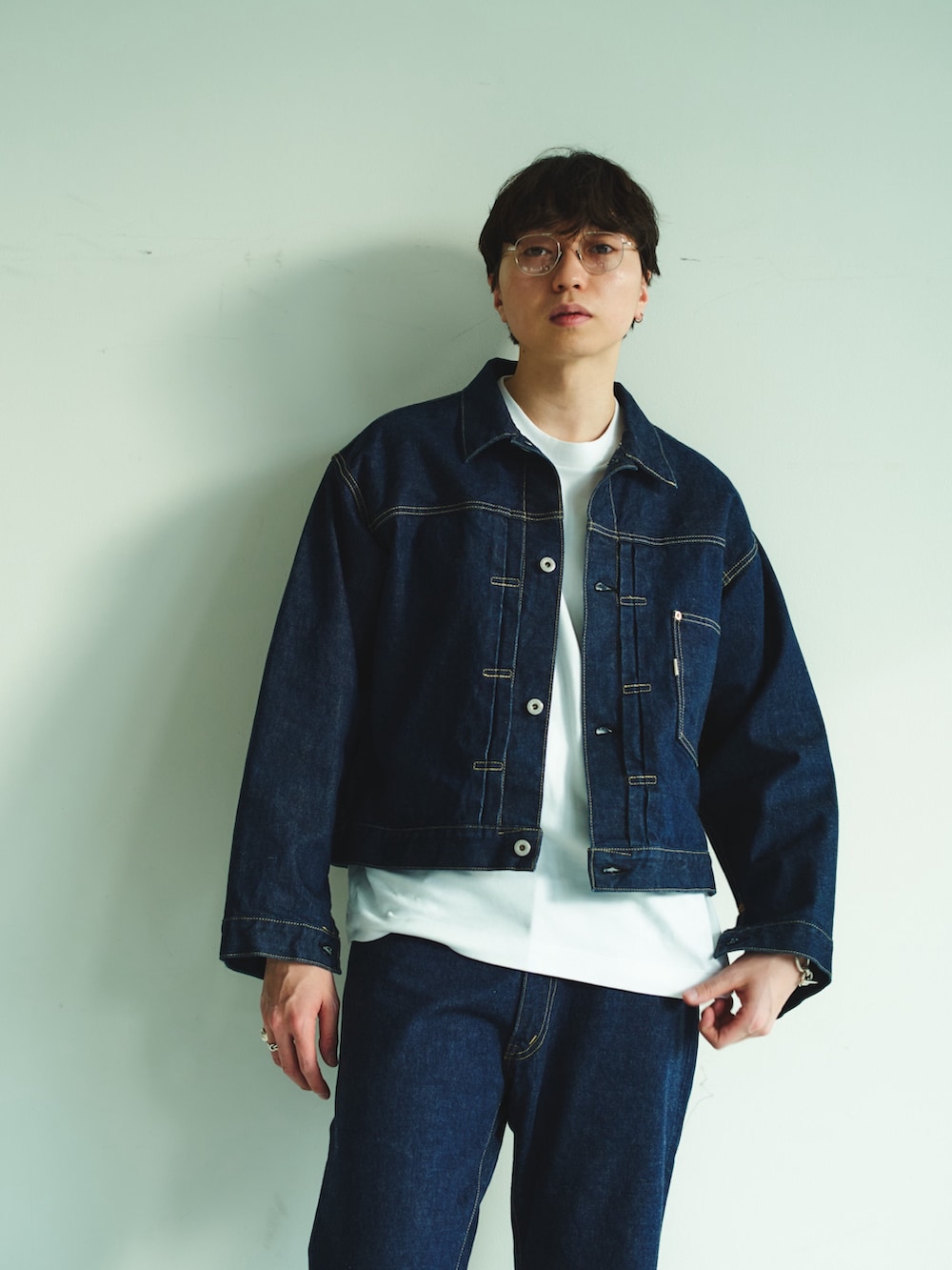 60's ファッション sudo デニムジャケット tablet hotel オーバー