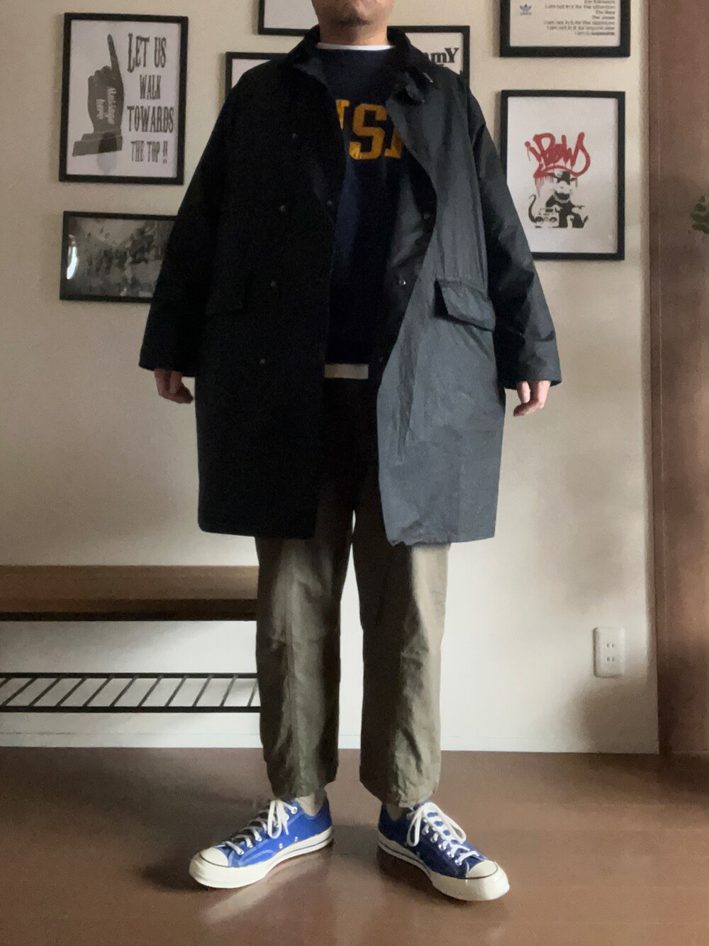 「大人カジュアル、ootd、バブアー、barbour、BARBOUR STYLE、Barbour×KAPTAIN SUNSHINE」｜「Barbourのアイテム（その他アウター、ブラック系）」を使った、hs_ngy17さん（メンズ・185cm）の春コーディネートの2枚目の写真