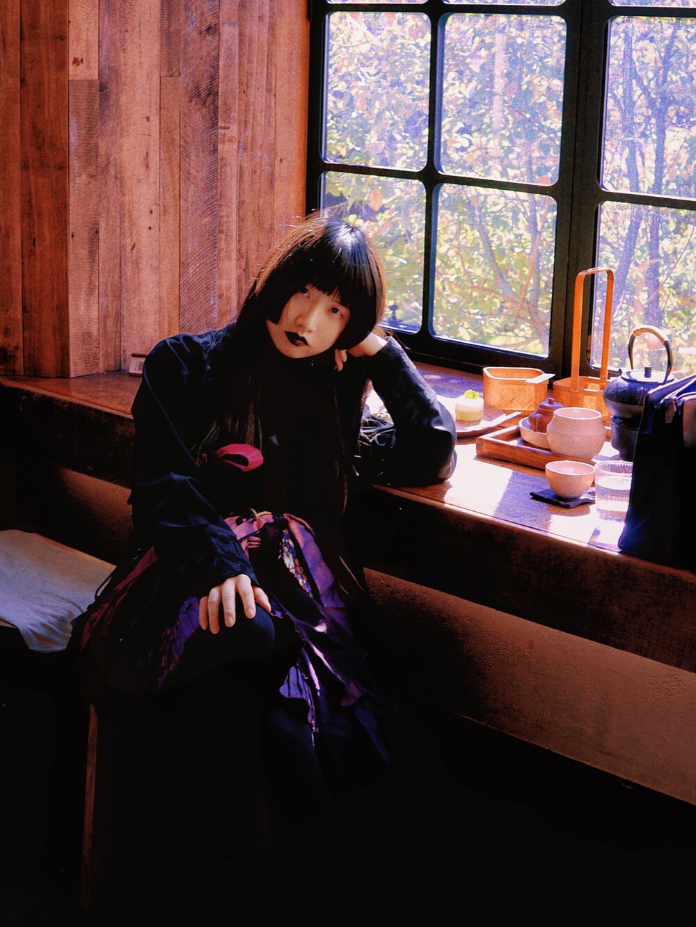 「春服デビュー宣言、春コーデ、OzzOn」｜「MORI NORIのアイテム（ジャケット/アウター、ブラック系）」を使った、yiwu_samaさん（レディース・160cm）の春コーディネートの4枚目の写真