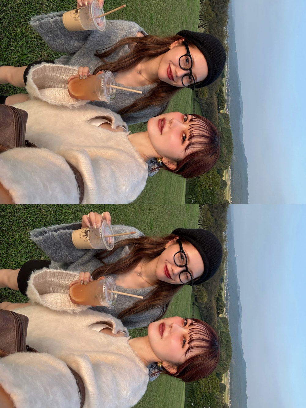 ホワイト系のドレスを着用したレディースの秋コーディネートの4枚目の写真