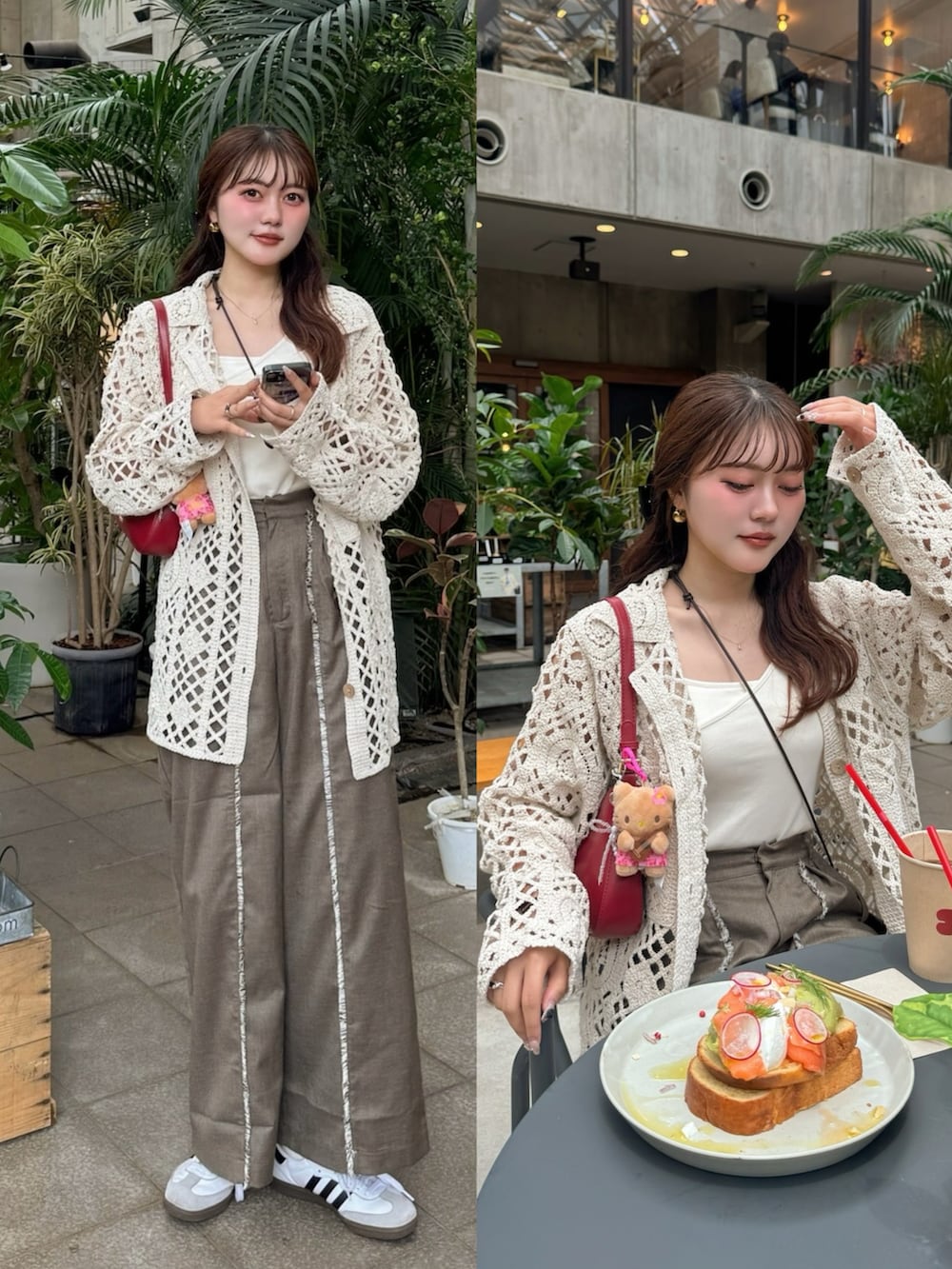 ホワイト系のドレスを着用したレディースの夏コーディネートの3枚目の写真