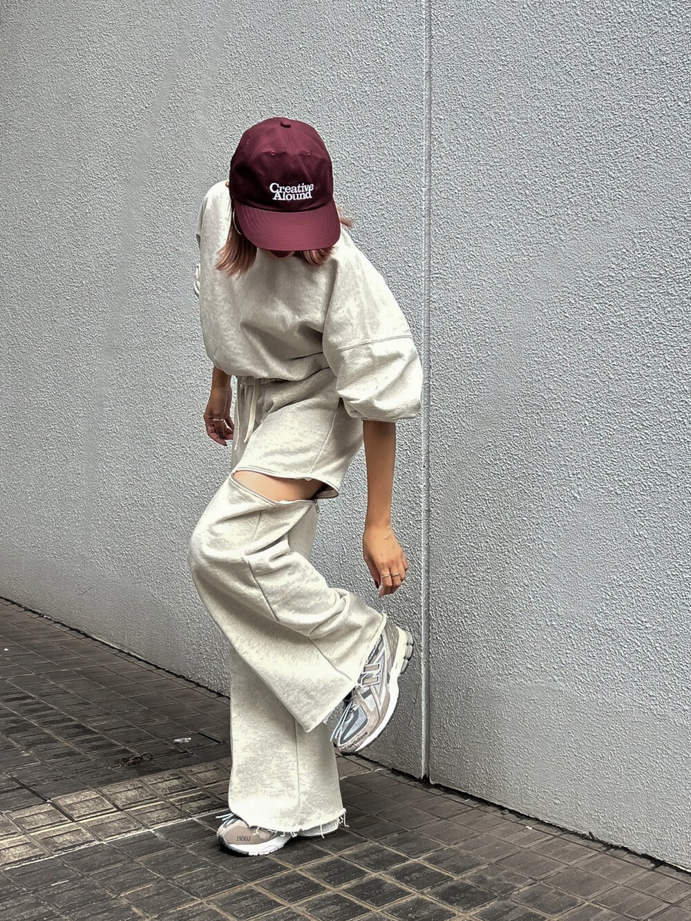 searoomlynn Heavy Sweat Side Zipカットパンツ SeaRoomLynn Heavy Sweat Side Zipカットパンツ