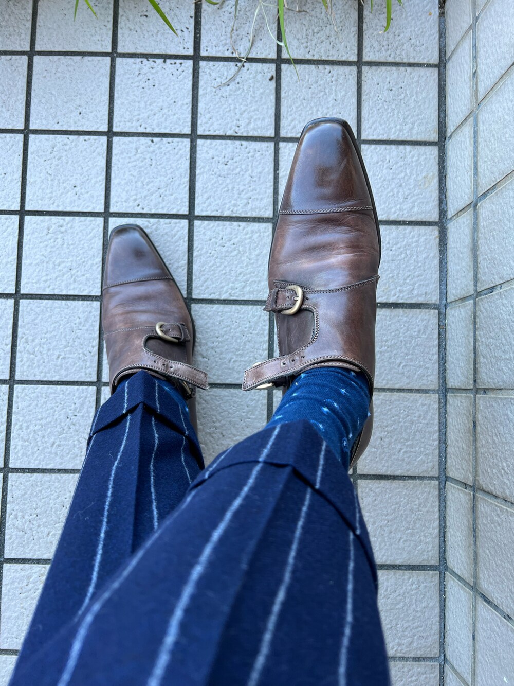 「ROSI COLLECTIONのアイテム（ポケットチーフ、その他）」を使った、michi-michiさん（メンズ・165cm）の秋コーディネートの3枚目の写真