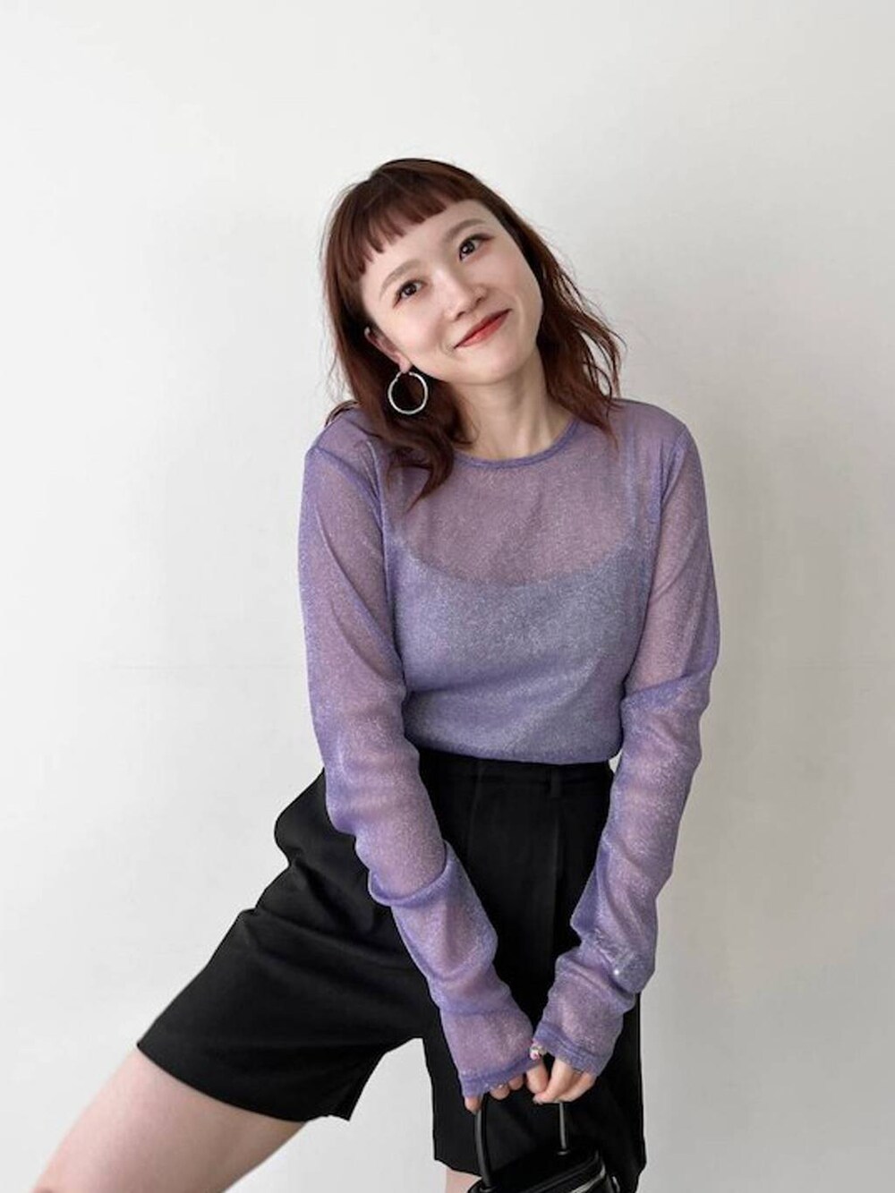 「着痩せ・細見え、若見え、個性派、着痩せ、カジュアル、LOWRYS FARM」｜「LOWRYS FARMのストレッチロングブーツ　 970807（ブーツ、ブラック系）」を使った、サトムラさん（レディース・163cm）の秋コーディネートの3枚目の写真