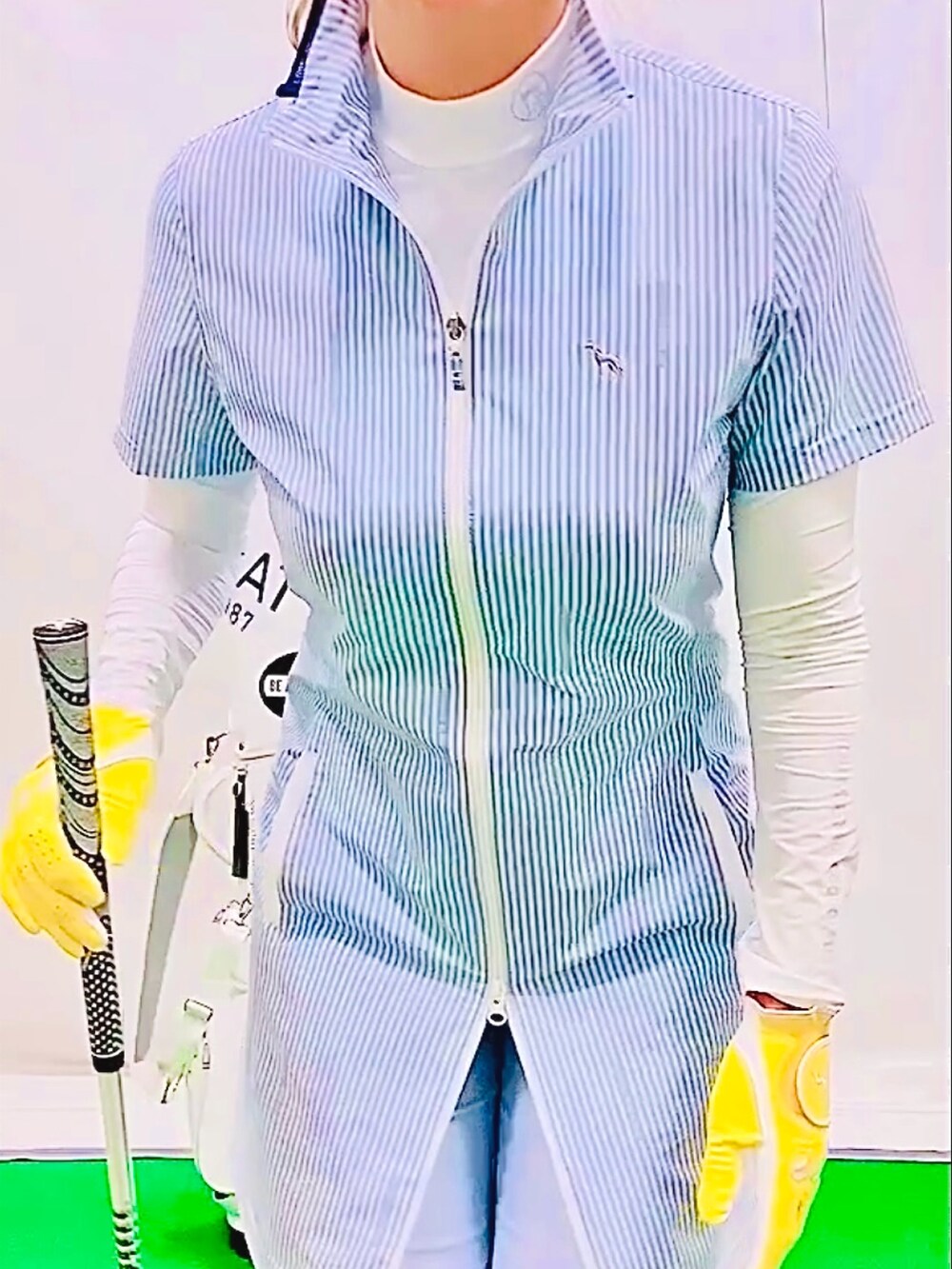 lennie12さんの「【＋PLUS COOL】千鳥柄 パンツ（adabat）」を使ったコーディネートの3枚目の写真