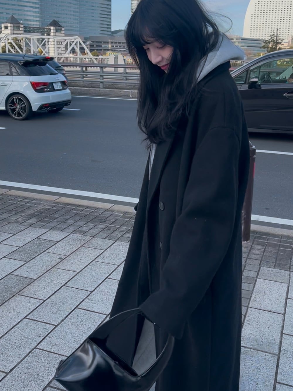 「今日のコーデ、キレイめカジュアル、UNIQLO、ユニクロ、ノームコア、プチプラ、ZARA、GU、tiffany&co、NEW ERA」｜「NEW ERAのニューエラ キャップ MLBイージースナップ ONSPOTZ別注（キャップ、ブルー系）」を使った、tsushieriさん（レディース・163cm）の春コーディネートの3枚目の写真