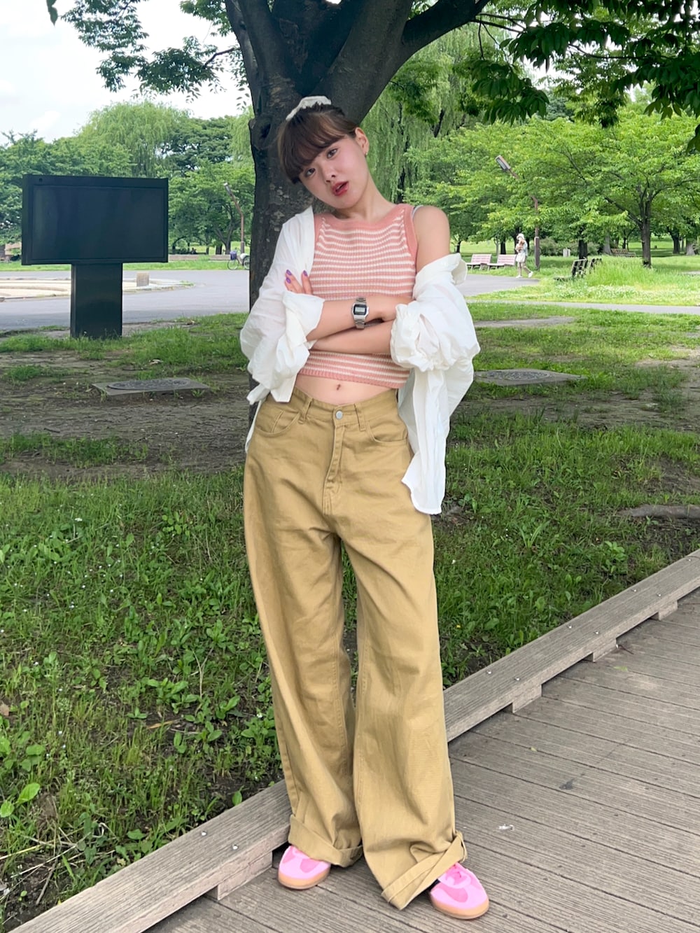tomoka︎︎︎︎︎☺︎さんの「adidas GAZELLE INDOOR W / アディダス ガゼル インドア W【SP】（adidas）」を使ったコーディネートの2枚目の写真