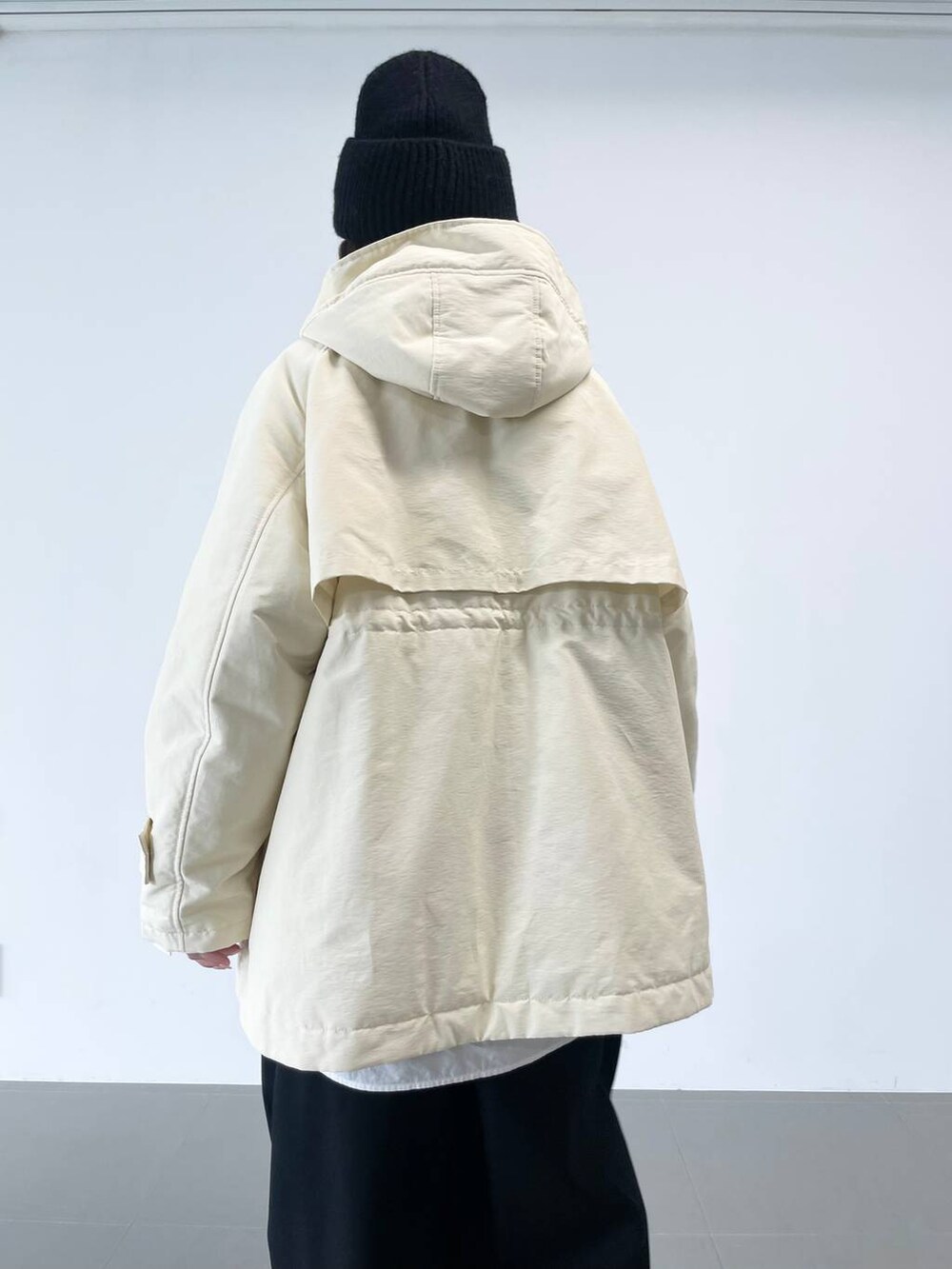 「ベーシック/シンプル、着痩せ・細見え、女子ウケ」|「FRATELLI TALLIの【FRATELLI TALLI】ニットCAP(ニットキャップ/ビーニー、ブラック系)」を使った、pocustagramさん(レディース・162cm)の冬コーディネートの10枚目の写真