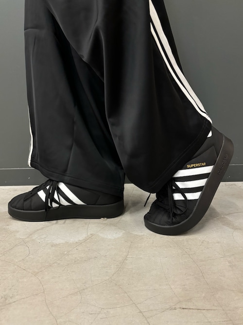 adidasビンテージ　スラックスパンツ　デッドストック　黒　L タグ付　レア adidasビンテージ スラックスパンツ デッドストック 黒 L タグ付