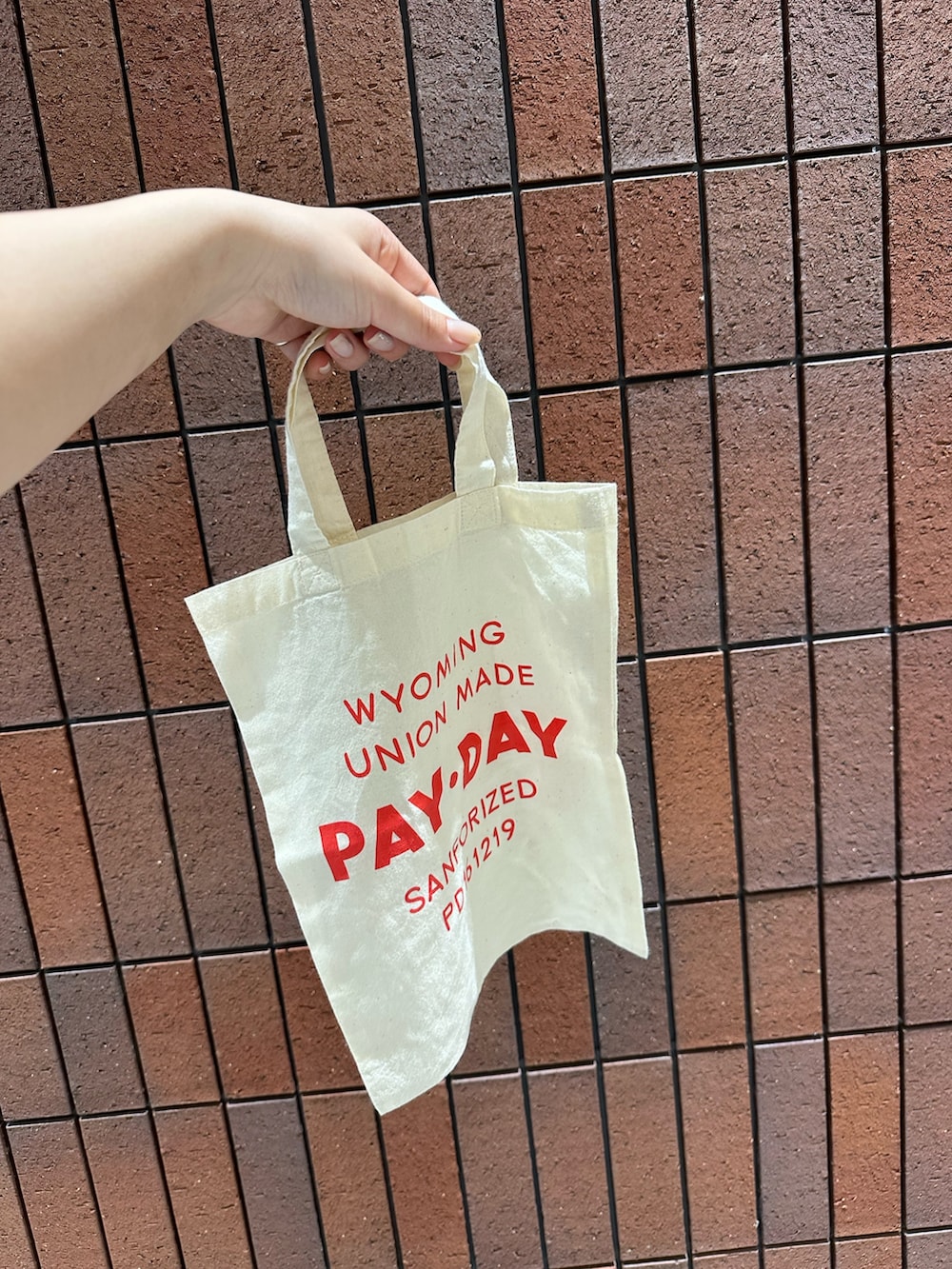 ベージュ系のその他パンツ、ブラウン系のTシャツ/カットソー、ブラウン系のスニーカーを着用したレディースの春コーディネートの6枚目の写真