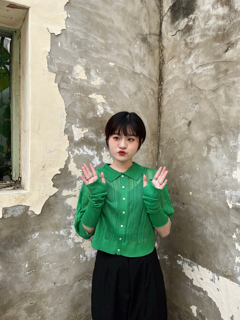「秋冬コーデ」｜「Solaceのアイテム（その他トップス、グリーン系）」を使った、ssy928さん（レディース・161cm）の冬コーディネートの2枚目の写真