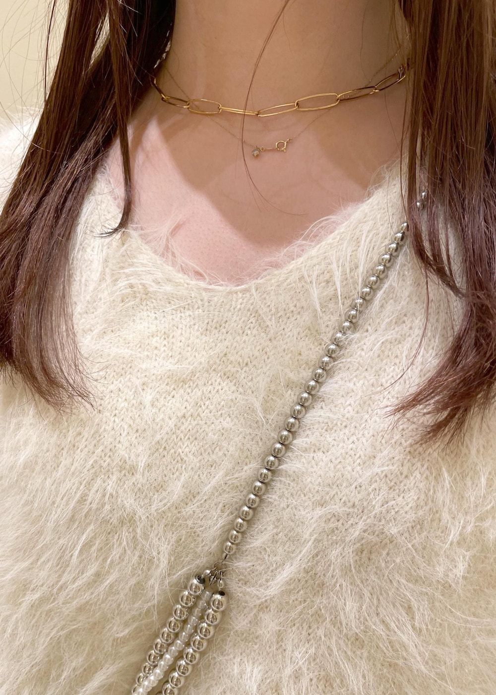 「ropepicnic_snap、snapme_jun、夏コーデ、初秋コーデ、秋コーデ、デートコーデ、お出かけコーデ、旅行コーデ、アウトドアコーデ、推し活コーデ、女子会コーデ、大人カジュアル、レイヤード、パンツスタイル、体型カバー」｜「ROPE' PICNICのクロスストリングスライド＆バックスリングサンダル（サンダル、ブラウン系）」を使った、rinaさん（レディース・155cm）の夏コーディネートの6枚目の写真
