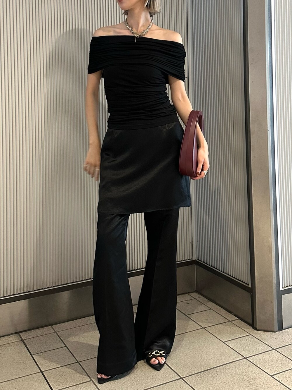 GATHER OFF SHOULDER TOPS/ギャザーオフショルダートップスを使った