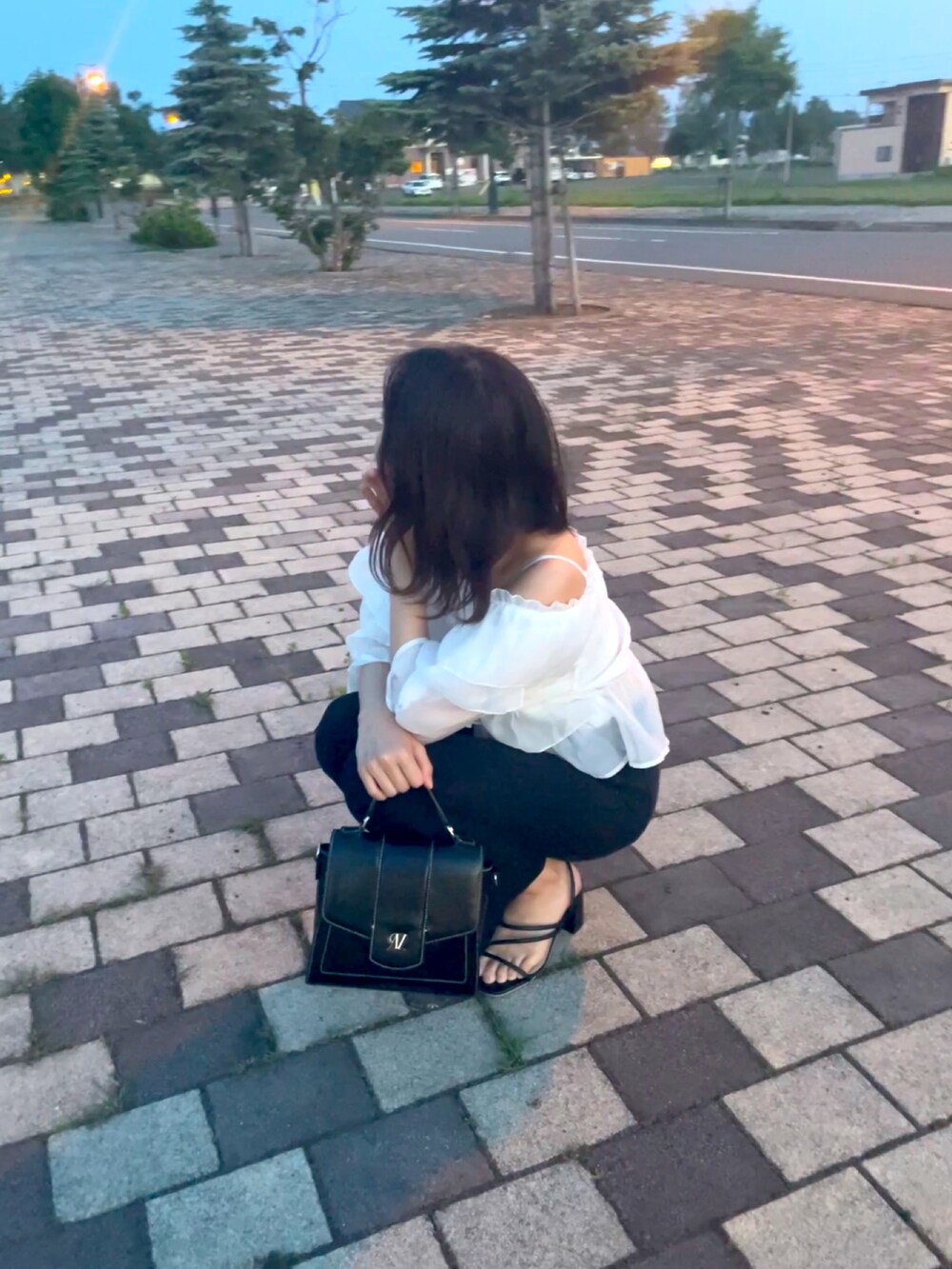 「大人ガーリー、プチプラコーデ、骨格ストレート、フォロー、イイネ、お気に入り登録お願いします♡」｜「NICE CLAUPのアイテム（シャツ/ブラウス、ホワイト系）」を使った、半額しょくぱんさん（レディース・161cm）の夏コーディネートの3枚目の写真