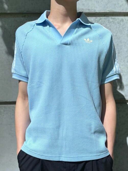 美品(L)アディダス オリジナルス ワッフル ニット ポロシャツ adidas adidas｜【公式】アディダス adidas アディダス オリジナルス ワッフル