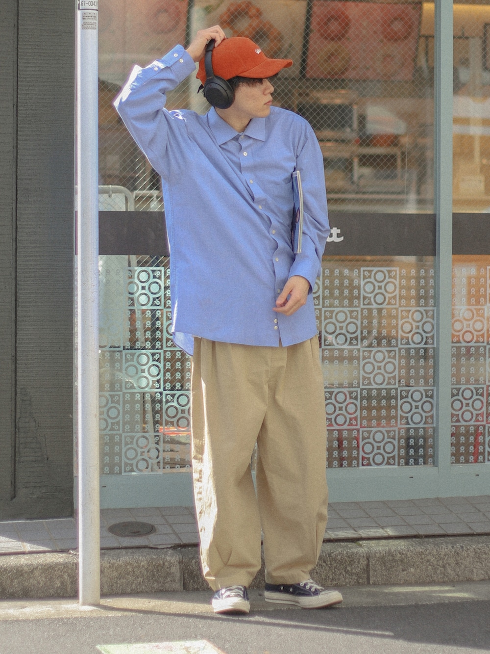 Carhartt コーデ売り シティーボーイ デニムジャケットコーデ🌱 @clutch_nugu のニットが可愛すぎまし
