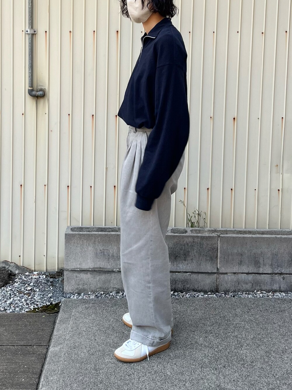 6（ロク）の「＜Americana × 6(ROKU)＞COTTON HALF ZIP LONG SLEEVE T