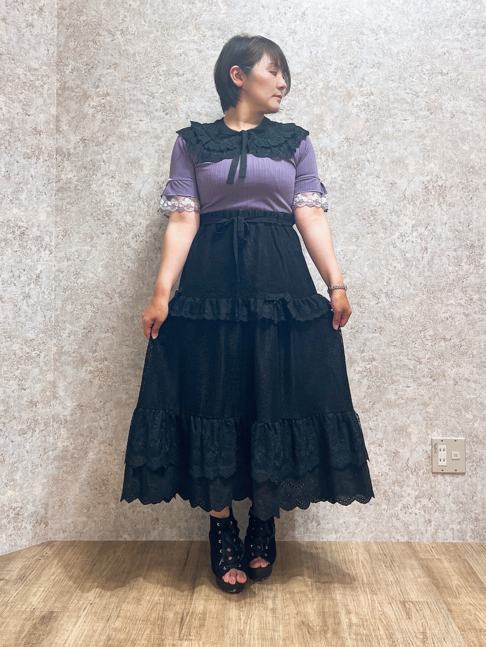 ジョーさんの「レースアップブーサン（axes femme）」を使ったコーディネートの2枚目の写真