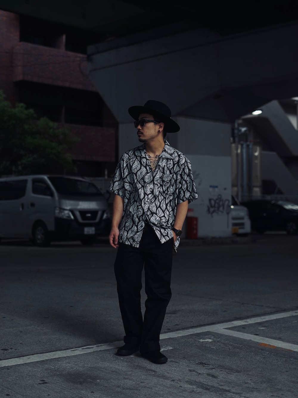 Rikuさんの「Schott/ショット/HAWAIIAN SHIRT "ROSE"/ハワイアンシャツ ローズ（schott）」を使ったコーディネート