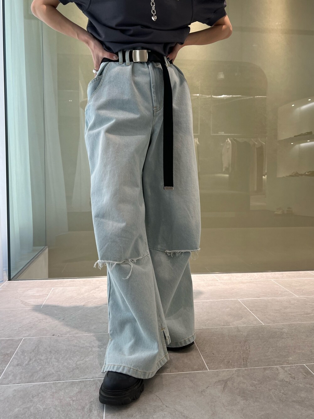 専用　knuthmarf ripped buggy chino pants 専用 knuthmarf ripped buggy chino pants knuthmarf ripped buggy