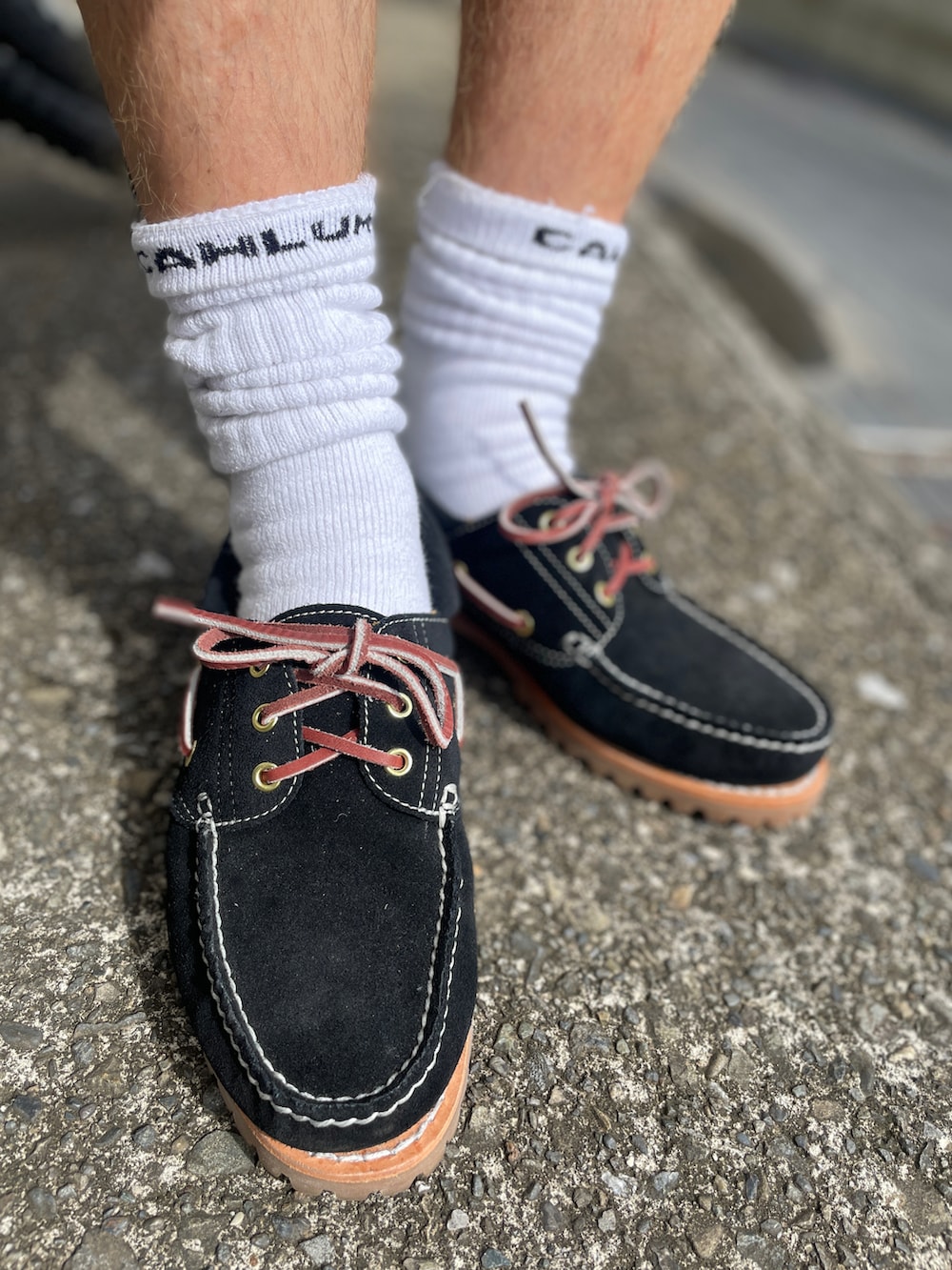 Timberland 3eye デッキシューズ バーガンディ 定番】スリーアイ(3eye) クラシックラグ メンズ（モカシン