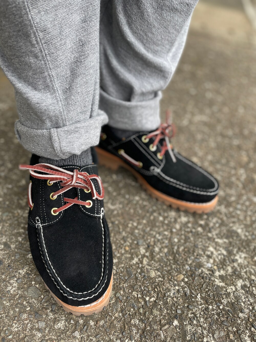 クロ🐑｜Timberlandのモカシン/デッキシューズを使った
