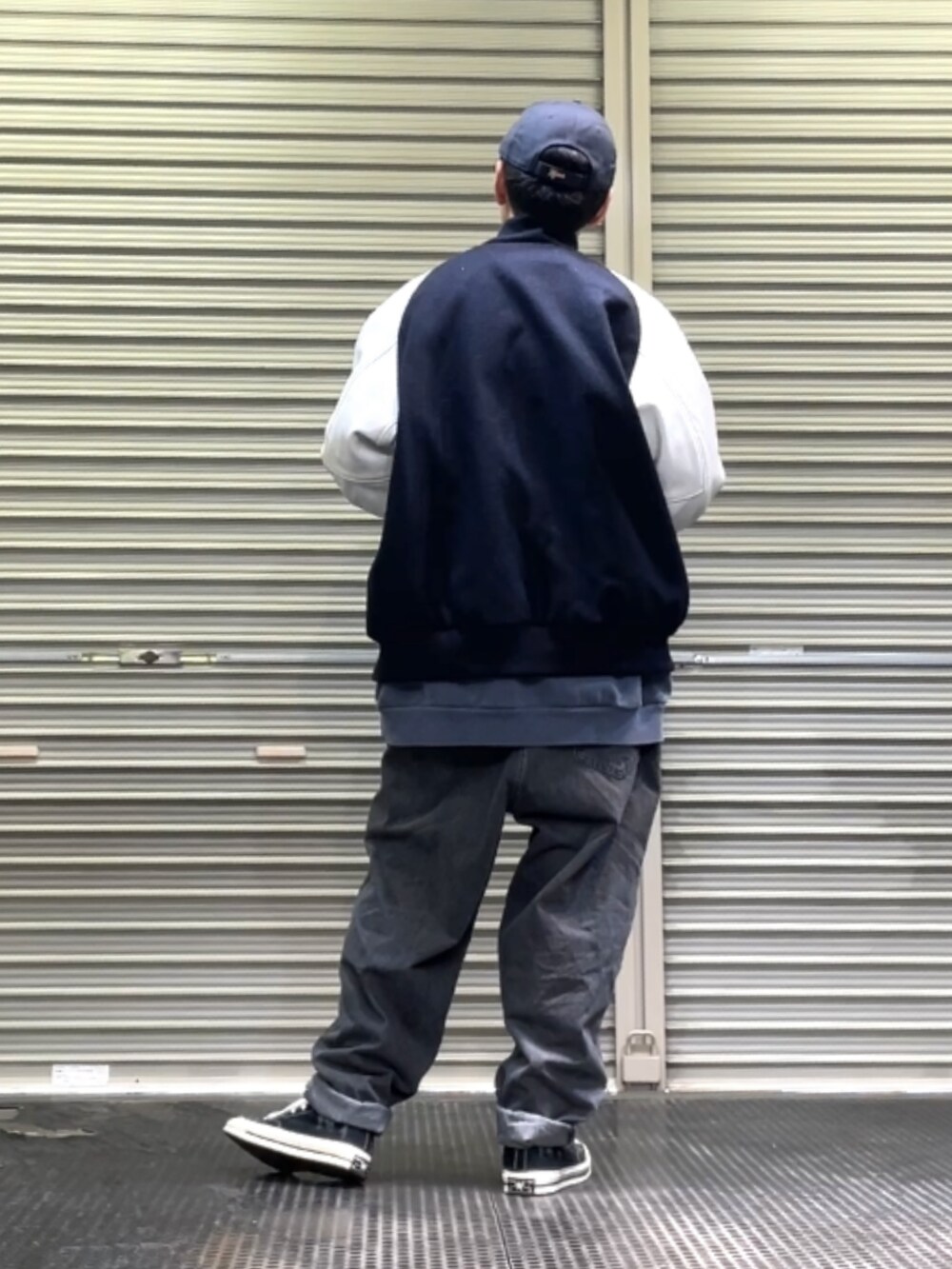 「CT70s Hi "I ★ NY"のCONVERSE - Chuck Taylor 70s Hi "I ★ NY"（スニーカー、ブラック系）」を使った、クロ🐑さん（メンズ・168cm）の秋コーディネートの2枚目の写真