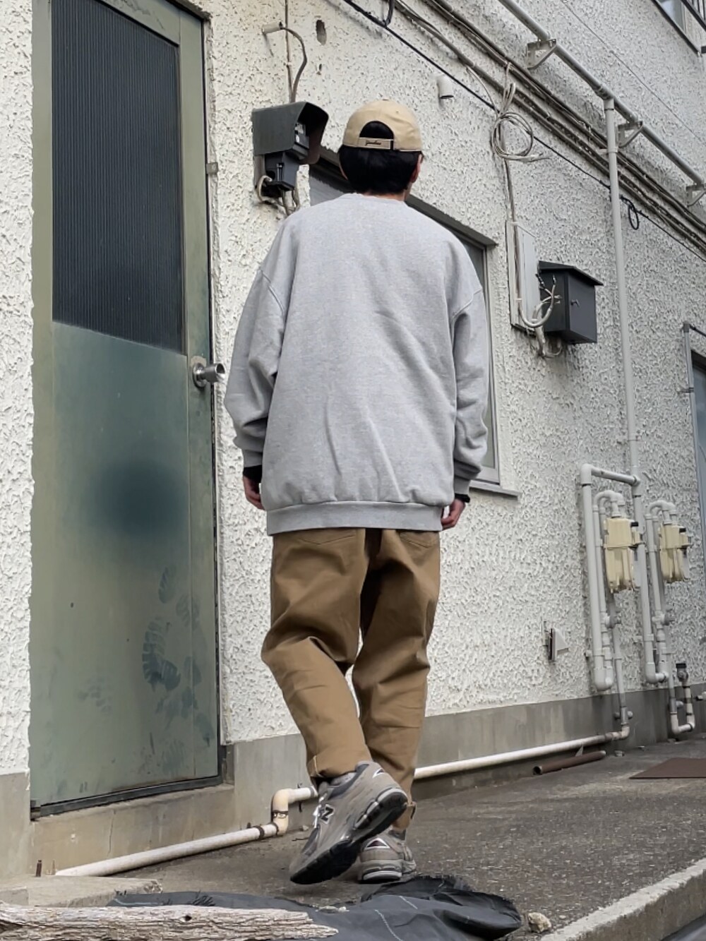 【New Balance】コーディネートしやすい！厚底スニーカー グレー New Balance】コーディネートしやすい！厚底スニーカー グレー