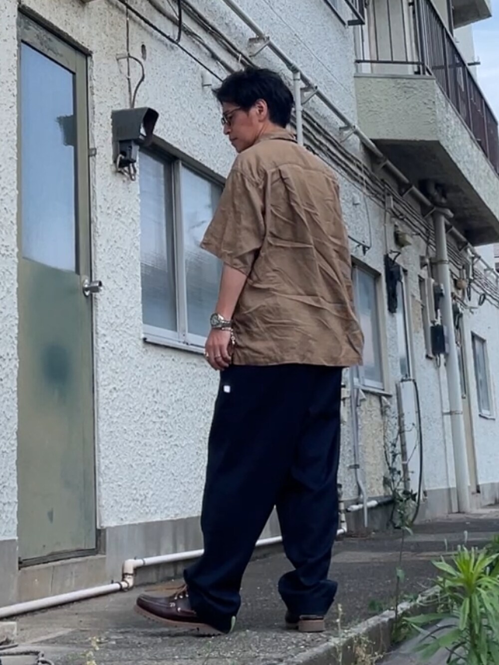 CAHLUMN/カウラム Polyester 1 Tuck Slacks Pant/ポリエステル 1タック