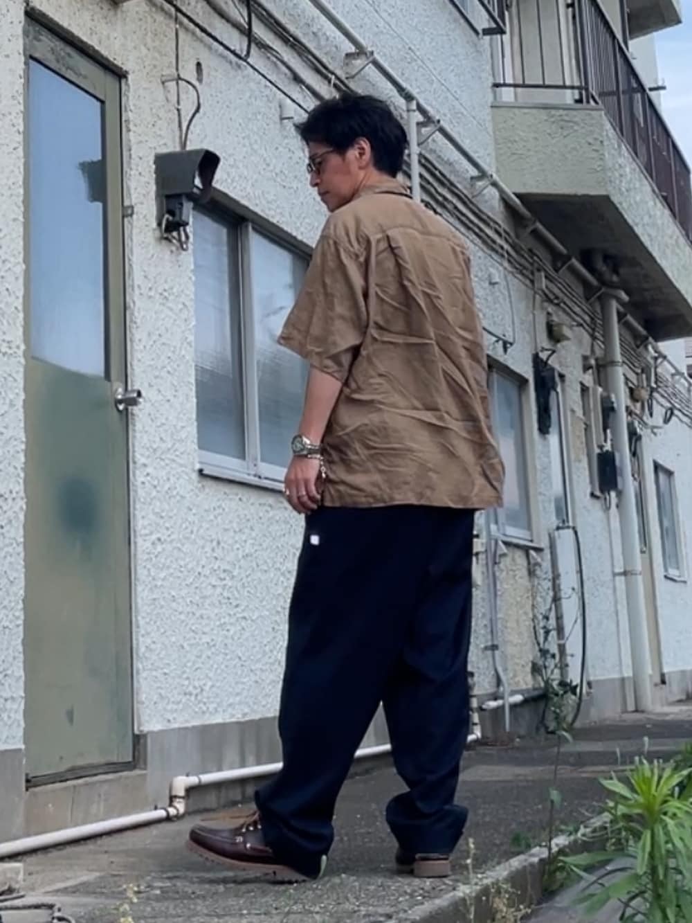 CAHLUMN/カウラム Polyester 1 Tuck Slacks Pant/ポリエステル 1タック