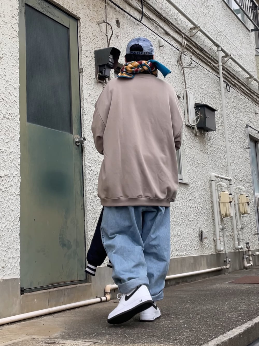 【No.D29】NIKEストリートコーデC-boy　コーデュロイ SUPREME ✖︎ NIKE😈 コーデュロイのパープルかわいい