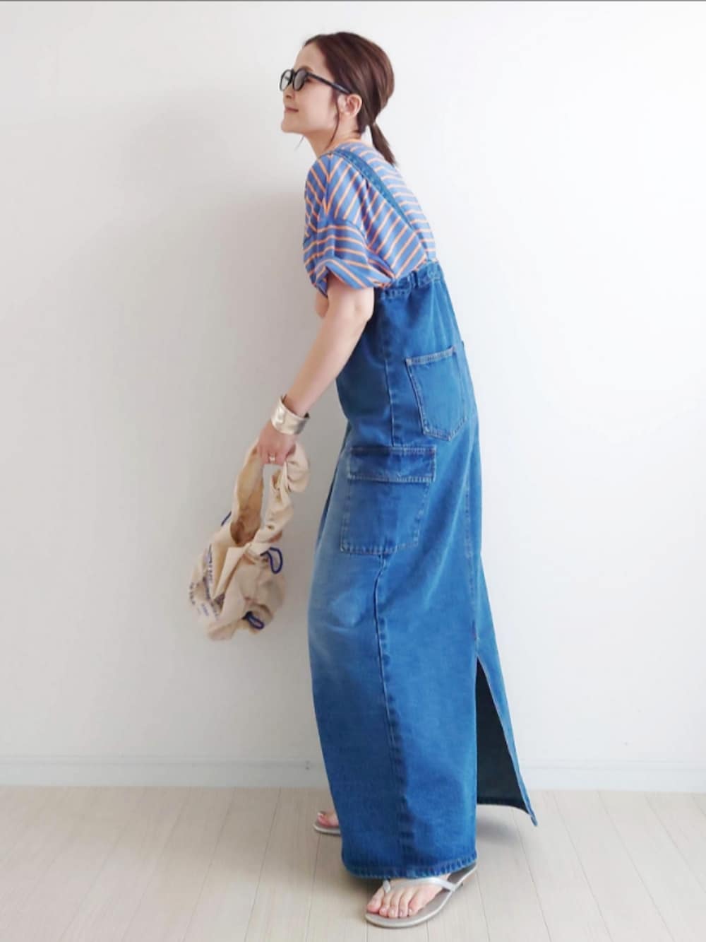notch.by yui カーゴデニムジャンパースカート notch. by yui 】コラボ商品 カーゴデニムジャンパースカート