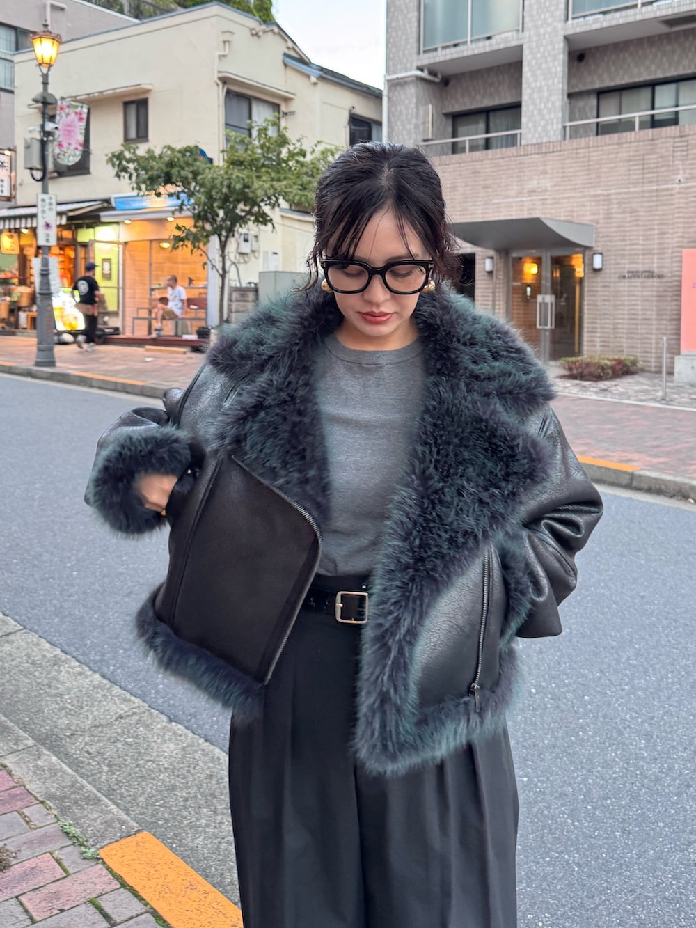 ryoko(MURUA)｜MURUAのムートンコートを使ったコーディネート - WEAR