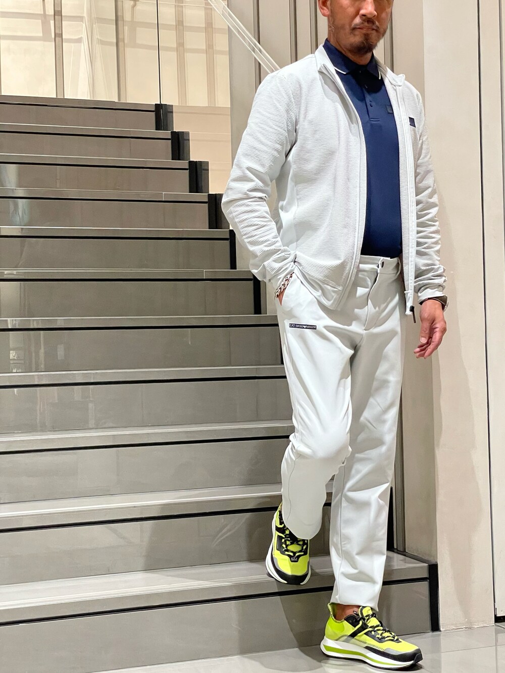 イエロー系のアイテムを使った「ゴルフウェアメンズ」の人気
