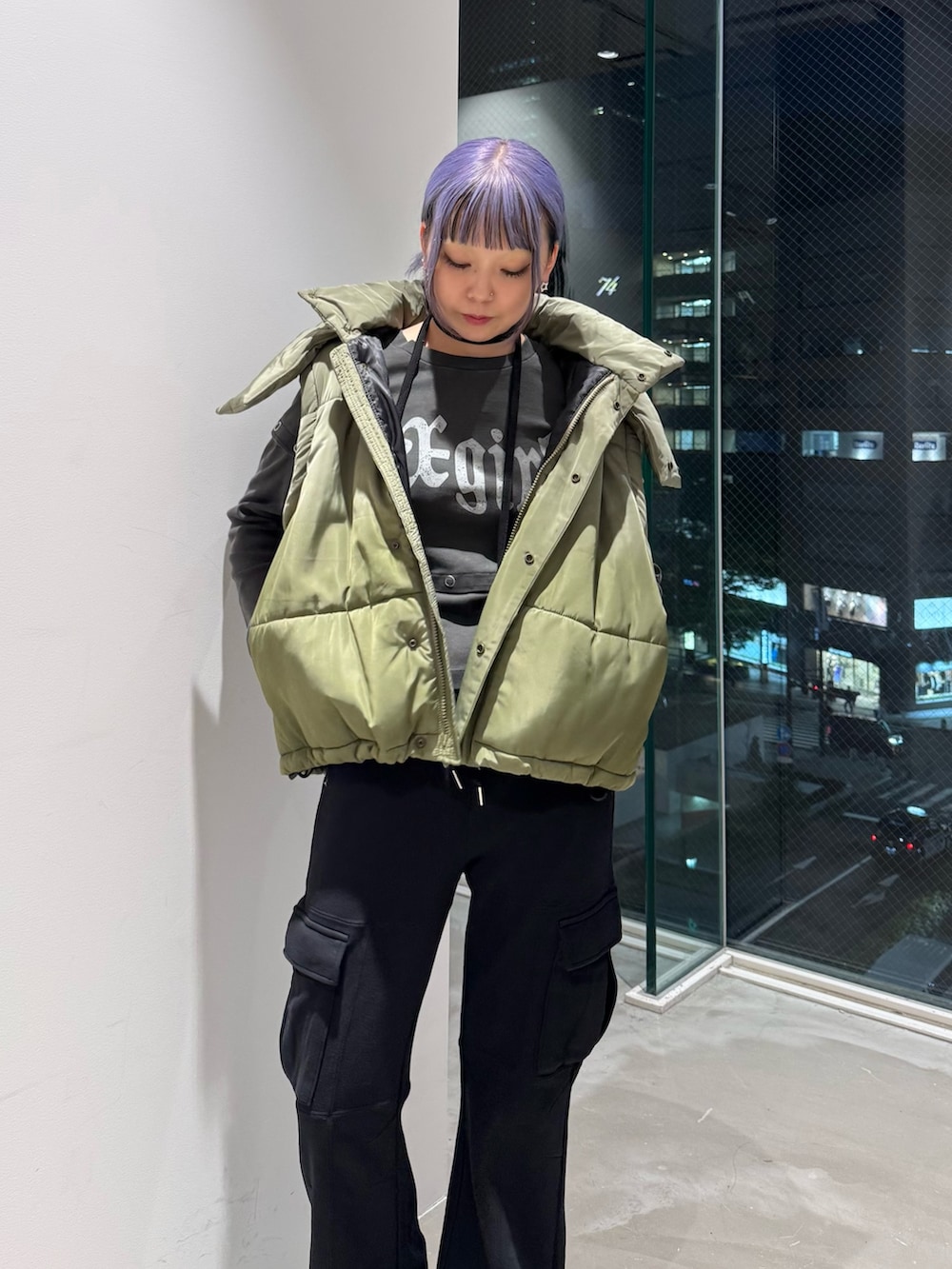 山口紗英(XLARGE/X-girl神戸（X-girl）)｜X-girlのスウェットパンツを