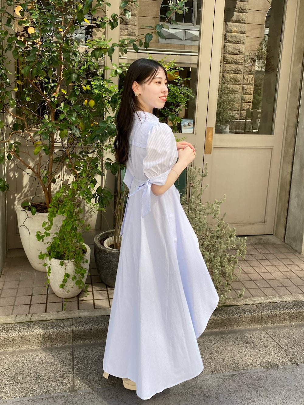 dazzlin POLO BCS ヘムレイヤードシャツワンピース Mサイズ dazzlin