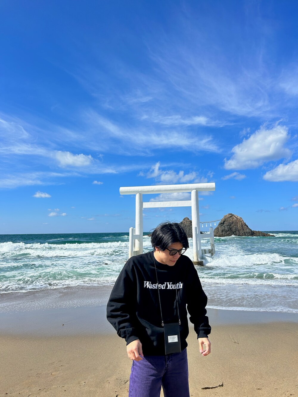 「メンズファッション、カジュアルコーデ、旅行、旅行コーデ、ZARA、beautiful people、大人カジュアル、今日のコーデ、きれいめカジュアル」｜「ZARAのアイテム（ブーツ、ブラック系）」を使った、imatom2000さん（メンズ・178cm）の春コーディネートの3枚目の写真