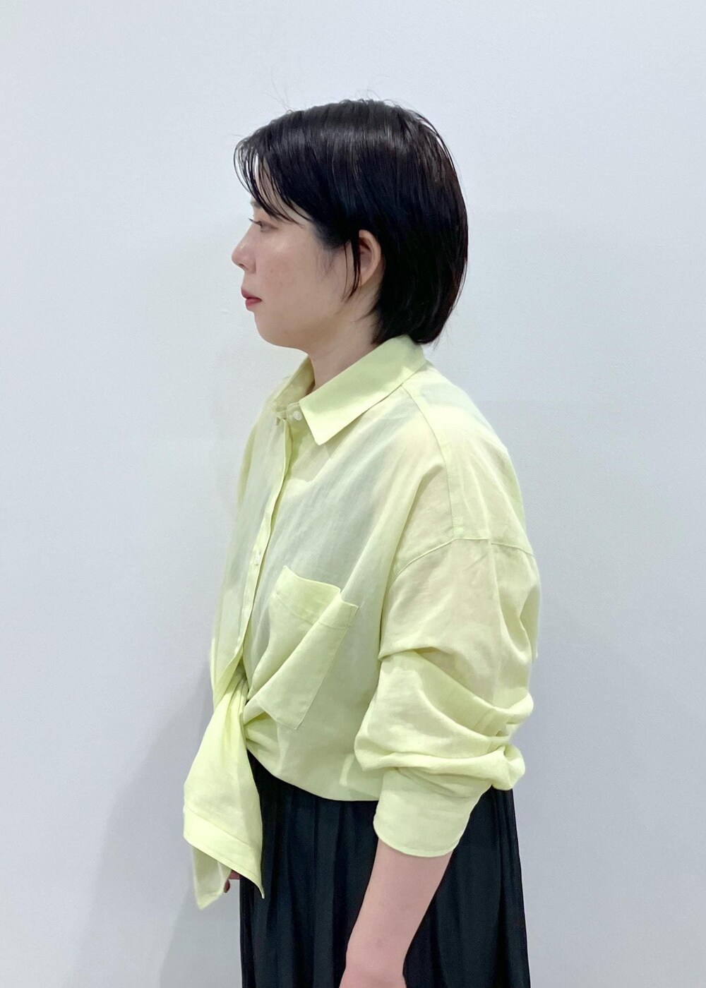 「RP2504、ＲＰ２５０４、春コーデ、初夏コーデ、夏コーデ、お出かけコーデ、推し活コーデ、女子会コーデ、大人カジュアル、体型カバー、ROPÉ PICNIC、ストレート、ブルべ夏、混合、トップス」｜「ROPE' PICNICのイージースカーチョ/UVカット・洗濯機OK（その他パンツ、グレー系）」を使った、ゆんさん（レディース・155cm）の春コーディネートの6枚目の写真