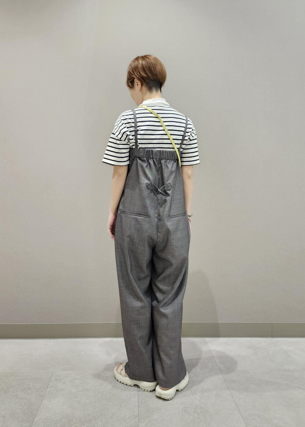 「夏コーデ、お出かけコーデ、カジュアルコーデ、シンプルコーデ」｜「ROPE' PICNICのグラディエータースライドサンダル（サンダル、ホワイト系）」を使った、daさん（レディース・162cm）の夏コーディネートの5枚目の写真
