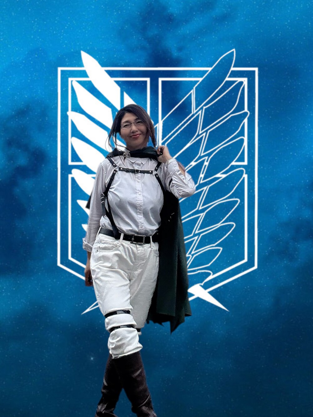 ブラウン系のブーツ、ブラック系のファッション雑貨、ブラック系のその他小物を着用したレディースの秋コーディネートの4枚目の写真