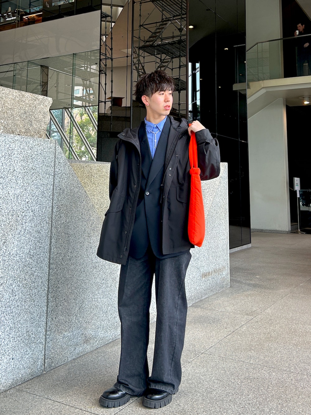 ２点 ハーヴェルスタジオ ブラウス 、ザリラクス マウンテンパーカー THE RERACS(ザ・リラクス)｜【MEN】マウンテンシェルパーカー/ブラック