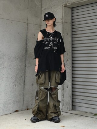 ★*様 キュプラ カーゴパンツのコーディネートスナップ 1713347904_500.jpg