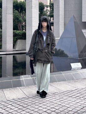 NOAHのパーカー（ブラック系）を使った人気ファッションコーディネート