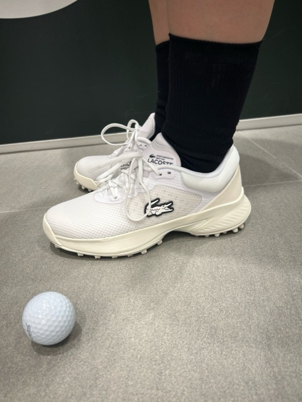 「ゴルフ、ゴルフウェア、ゴルフ女子、ワンピース」｜「LACOSTEのベーシックポロドレス / ポロワンピース（ワンピース、ブルー系）」を使った、Uiさん（骨格ウェーブ・レディース・153cm）の春コーディネートの6枚目の写真