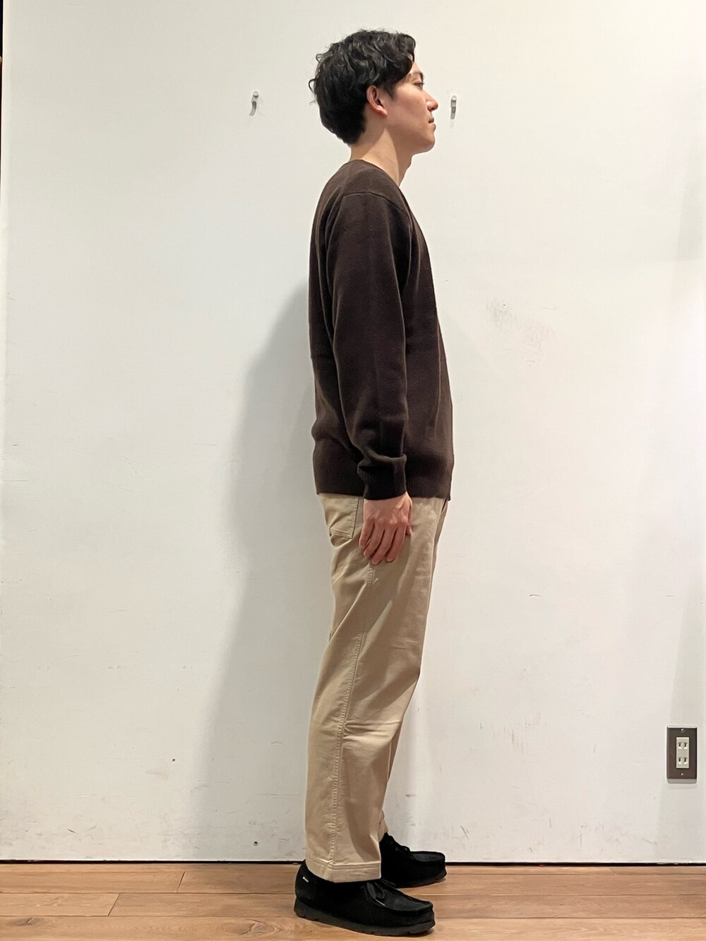 「ファッションを楽しもう、ビッグシルエット、お出かけコーデ、ブラウン、クラークス、ワラビー、patagonia、URBAN RESEARCH DOORS、FORK&SPOON、きれいめカジュアル、秋コーデ、ニット、淡色コーデ、いいね、save、フォローお願いします🤑、おしゃれさんと繋がりたい」｜「patagoniaのアイテム（ジャケット/アウター、ベージュ系）」を使った、ゆーとさん（メンズ・177cm）の秋コーディネートの5枚目の写真