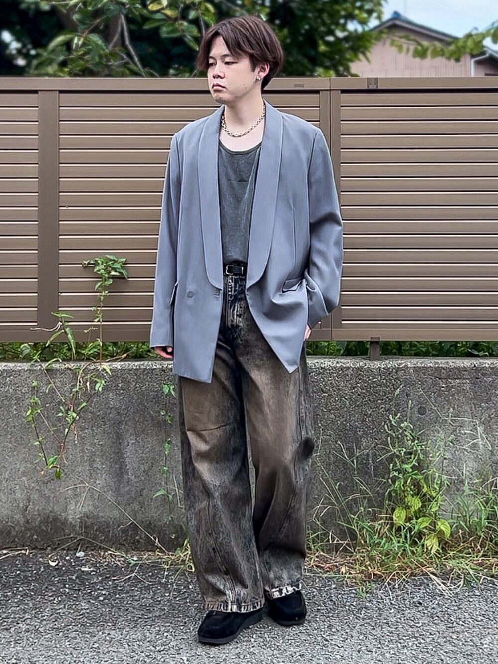 LIDNM MINIMAL SHAWL COLLAR JK セットアップM LIDNM（リドム）の「MINIMAL SHAWL COLLAR JK（テーラードジャケット