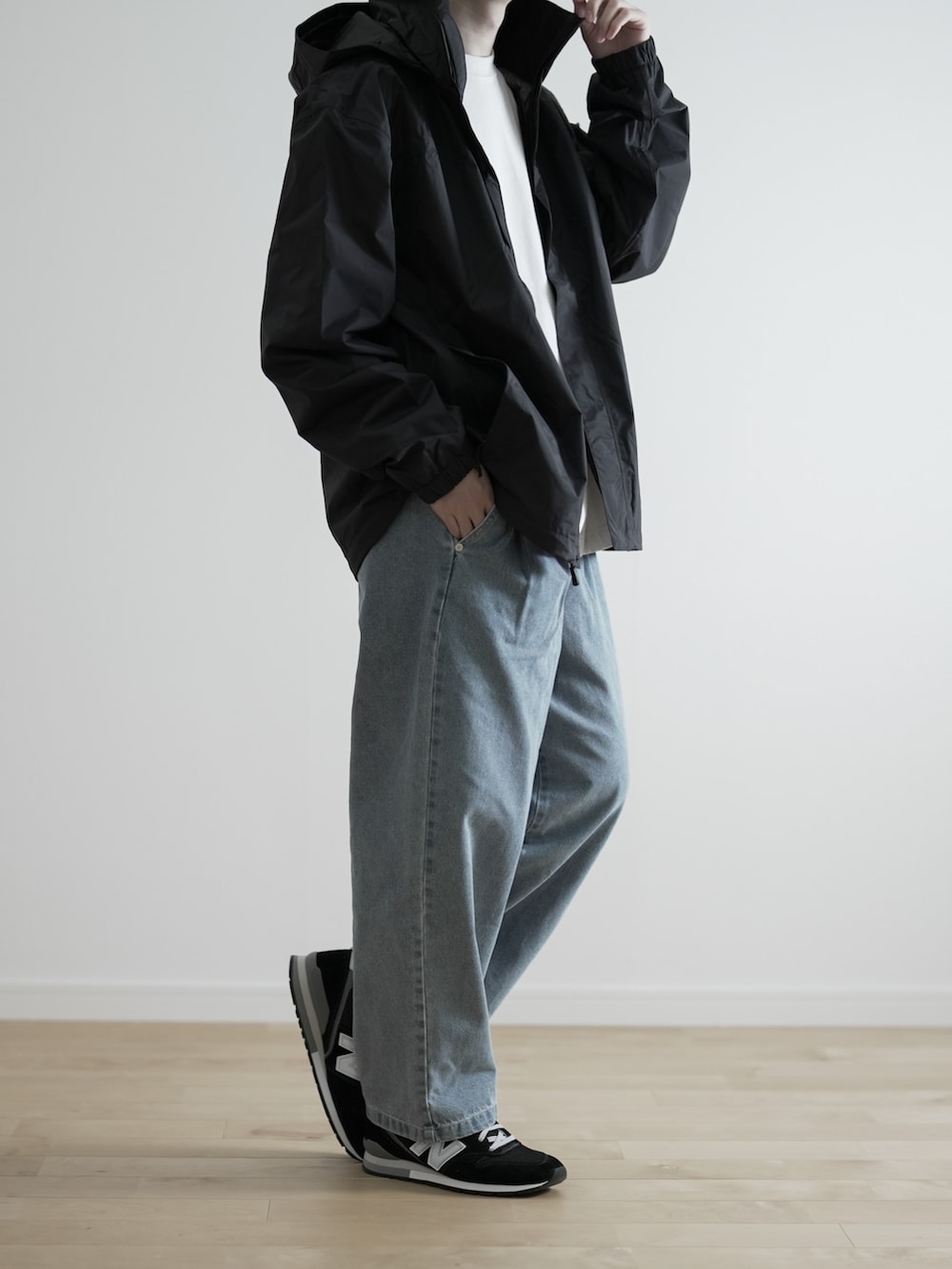 The North Face マウンテンパーカー ブラック/デニム hope｜THE NORTH FACEのマウンテンパーカーを使ったコーディネート - WEAR