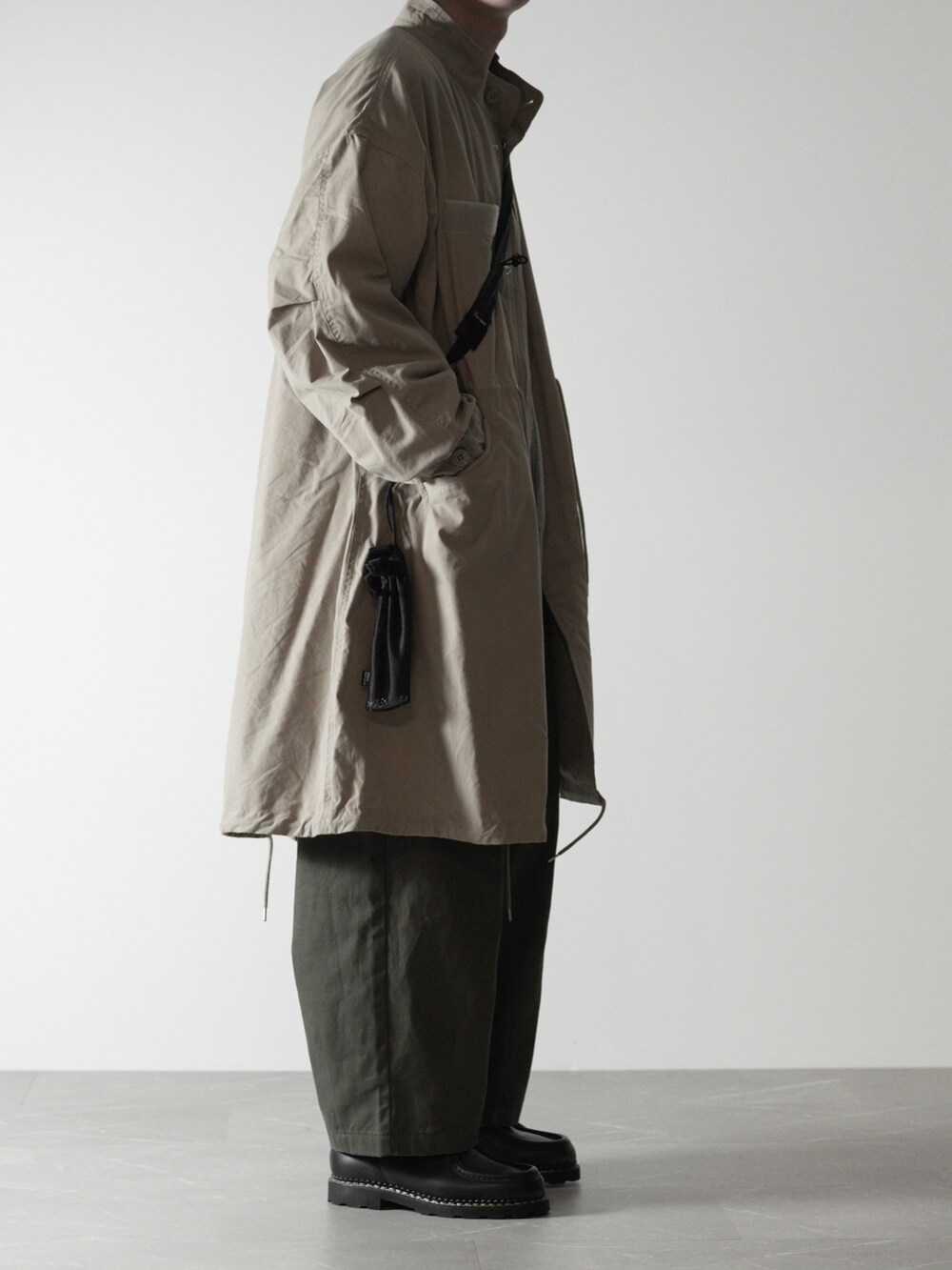 「休日スタイル、メンズコーデ、RUUBON、ルーボン、Paraboot」｜「RUUBONの【RUUBON】3way boa liner mods coat / 3way ボアライナー モッズコート（モッズコート、ベージュ系）」を使った、hopeさん（メンズ・168cm）の冬コーディネートの3枚目の写真