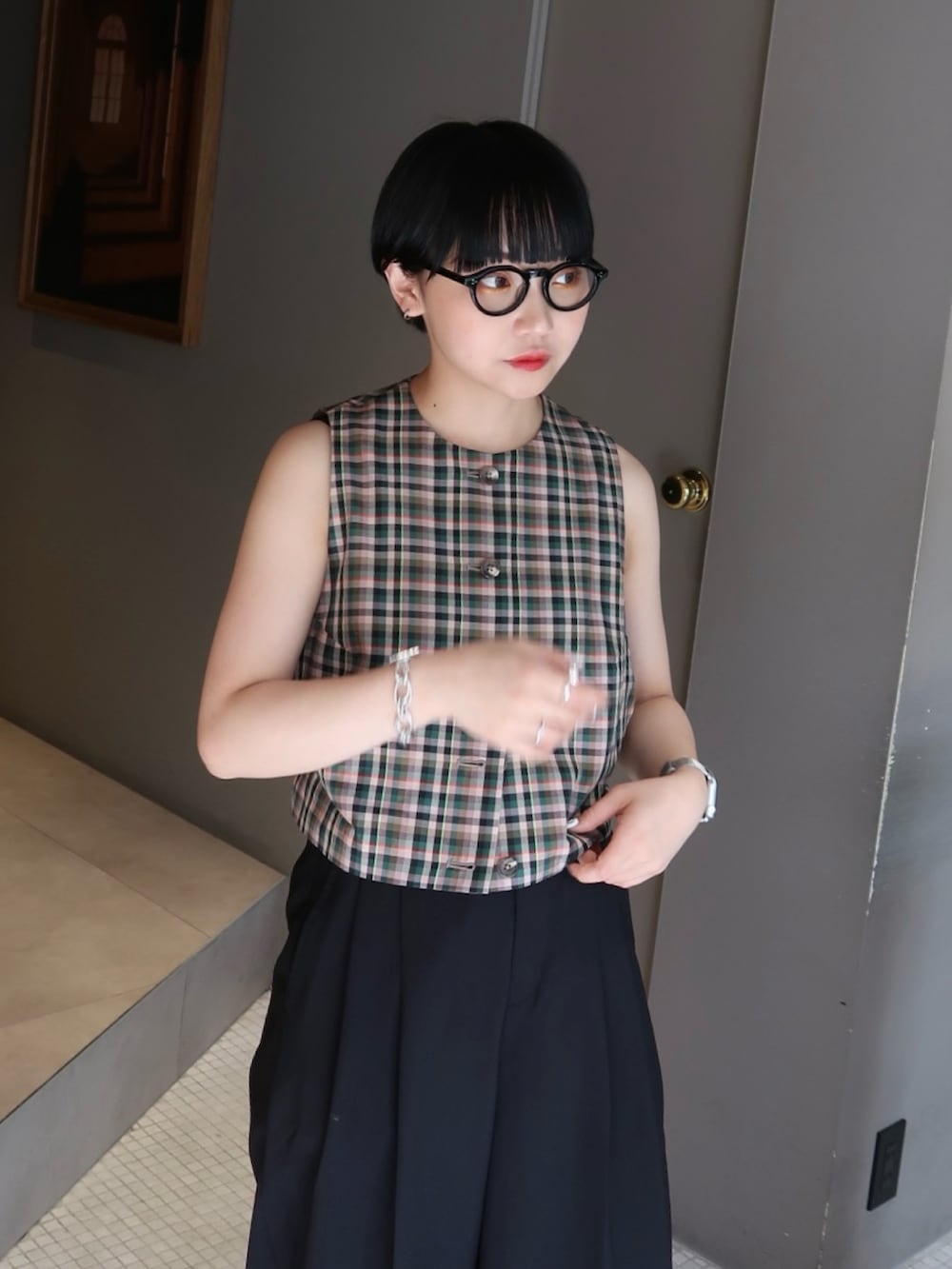 オクユウカ｜6のベストを使ったコーディネート - WEAR