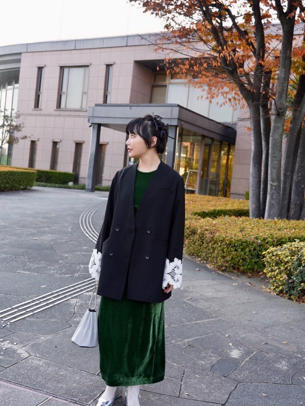 Lace Cuff Over Jacket /レースカフオーバージャケットを使った人気